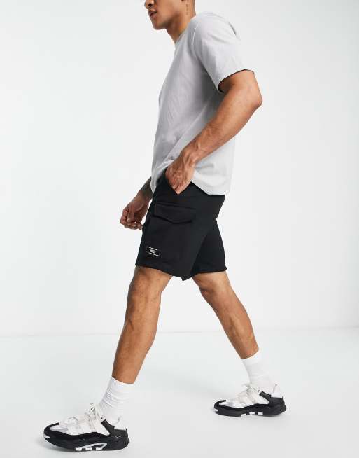 Pantalones cortos cargo negros de punto de Jack & Jones Intelligence, 4 de 4