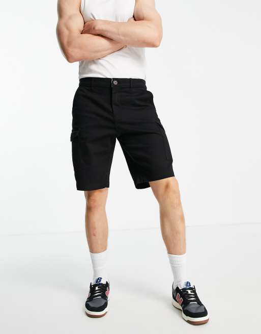 cortos cargo negros sarga de Jack & Jones Intelligence | ASOS