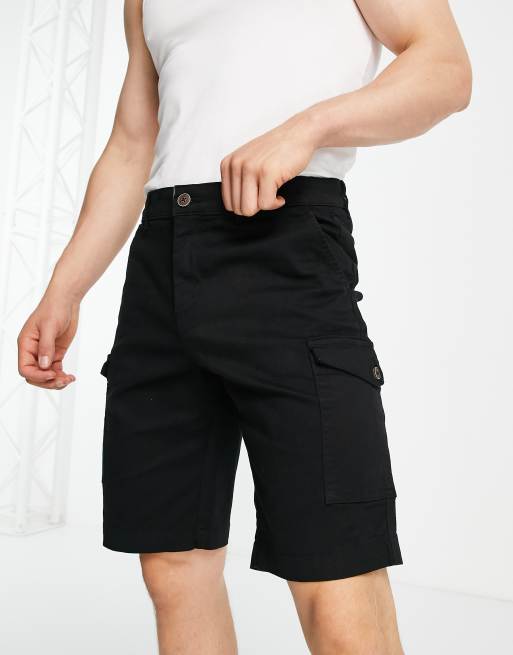 cortos cargo negros sarga de Jack & Jones Intelligence | ASOS