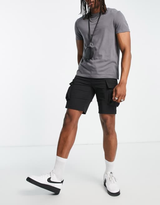 Pantalones cargo negros técnicos de corte suelto de Jack & Intelligence |