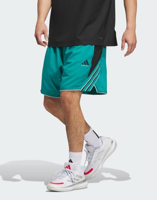 Pantalones cortos cerceta puro y negros adidas Crazy Lite de adidas Performance