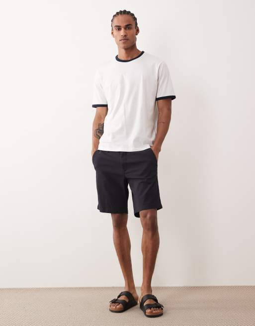 Pantalones cortos chinos azul marino de corte estándar de Jack & Jones, 2 de 5