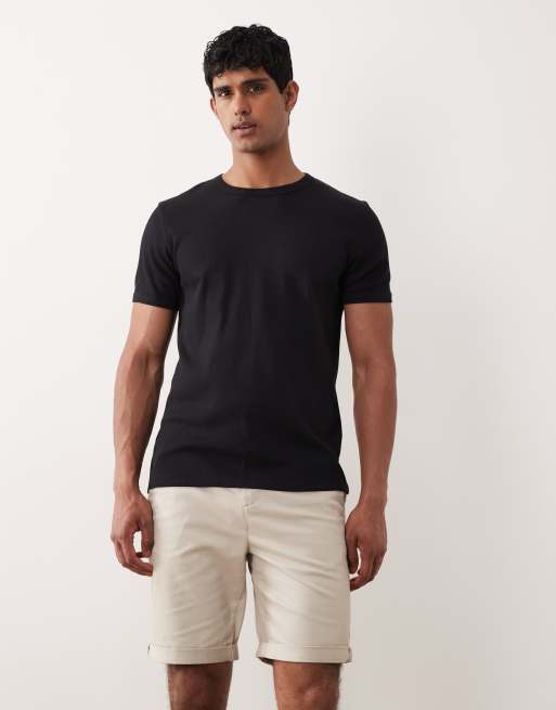 Pantalones cortos chinos beis de corte estándar de ONLY & SONS, 2 de 5