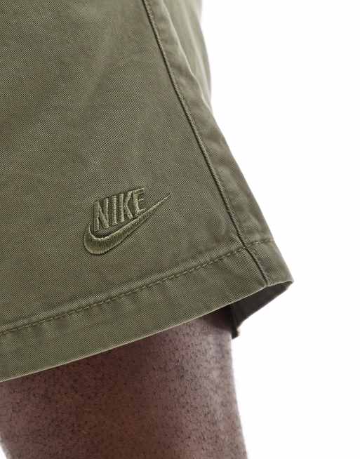 Pantalones cortos chinos caqui lavado de Nike Club, 3 de 5