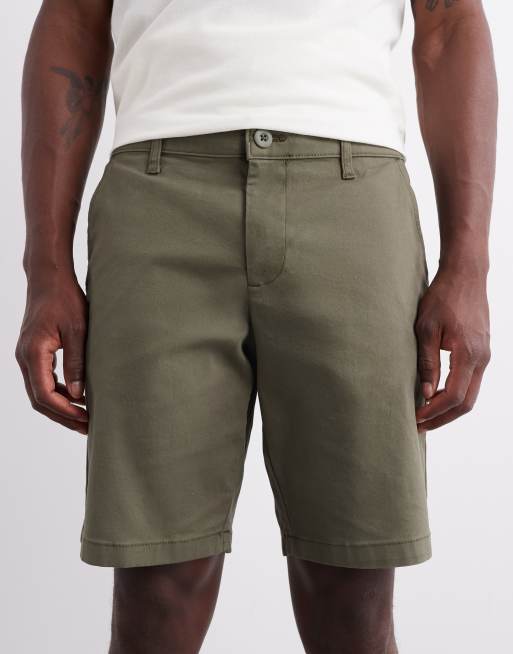 Pantalones cortos chinos caquis de corte slim y largo estándar de ASOS DESIGN, 4 de 6