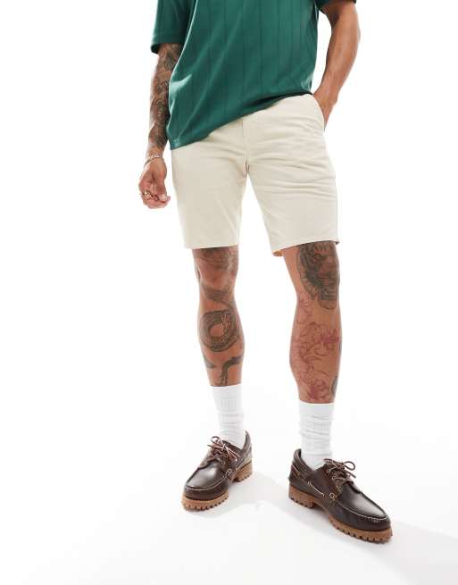 Pantalones cortos chinos color arena claro Hawk de Farah
