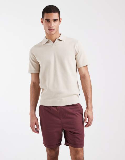 Pantalones cortos chinos color ciruela sin cierres de Brave Soul - view 1