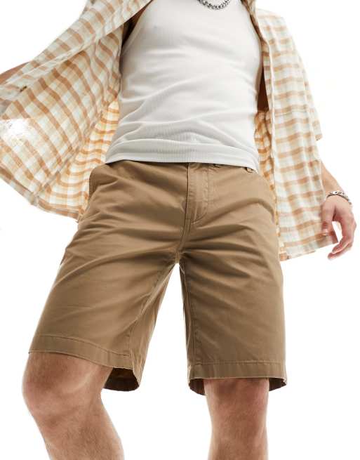 Pantalones cortos chinos color piedra de Barbour