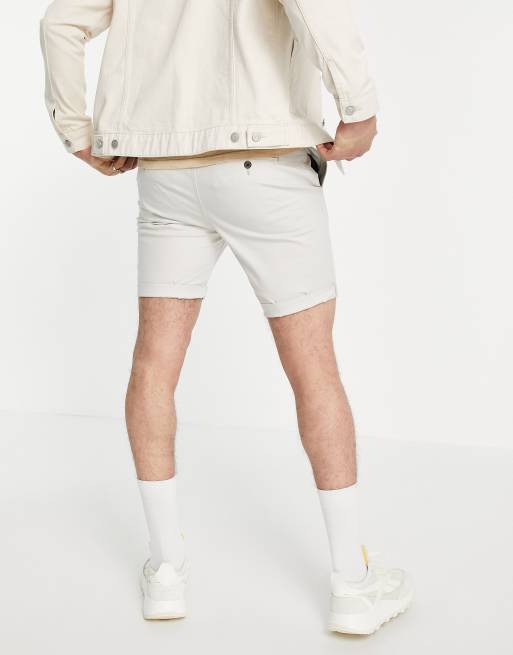 Pantalones cortos chinos color piedra de Selected Homme, 2 de 4