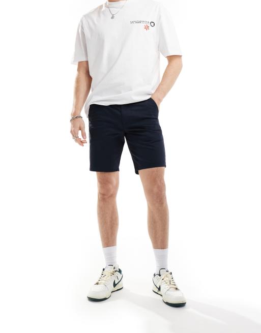 Pantalones cortos chinos en azul marino Hawk de Farah