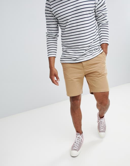 Pantalones cortos chinos en beis de Pier One