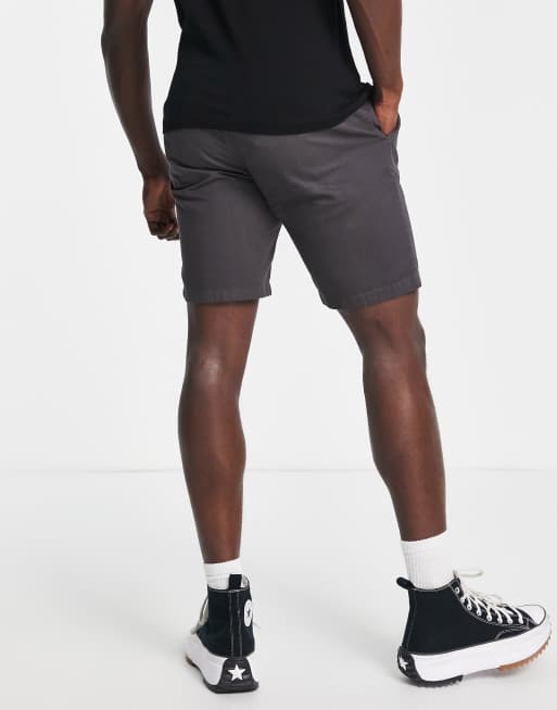Pantalones cortos chinos gris carbón de corte slim de Soul Star, 2 de 4
