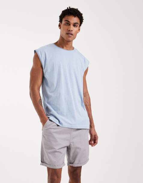 Pantalones cortos chinos gris claro sin cierres de Brave Soul - view 1