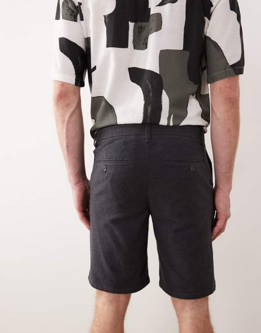 Pantalones cortos chinos negros de mezcla de lino de ONLY & SONS, 5 de 5