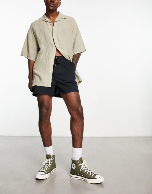 Pantalones cortos chinos negros de Reclaimed Vintage