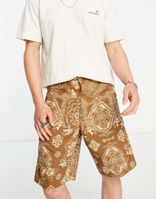 Pantalones cortos tostado con estampado de cachemir Single Knee de Carhartt WIP | ASOS
