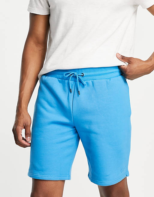 Hombre Other | Pantalones cortos color aguamarina de corte slim de punto de River Island - PJ07438
