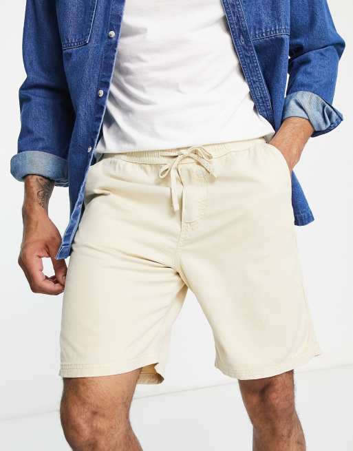 Pantalones cortos color arena de corte holgado de Jack & Jones Intelligence 