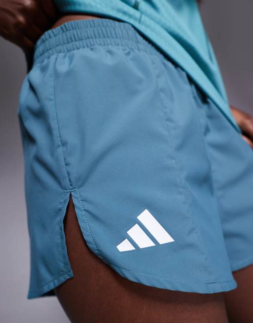 Pantalones cortos color cerceta Adizero de adidas Running, 3 de 5