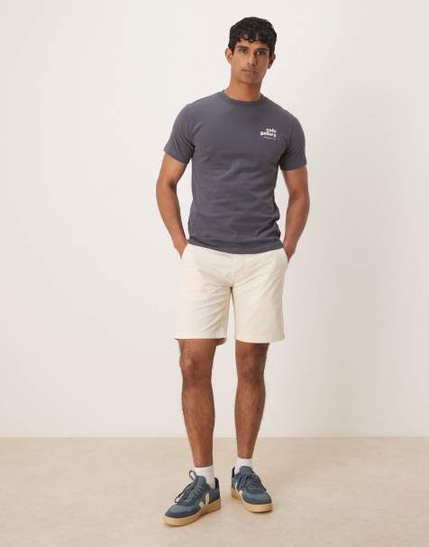 Pantalones cortos color crema Outfitters de Scalpers - view 1