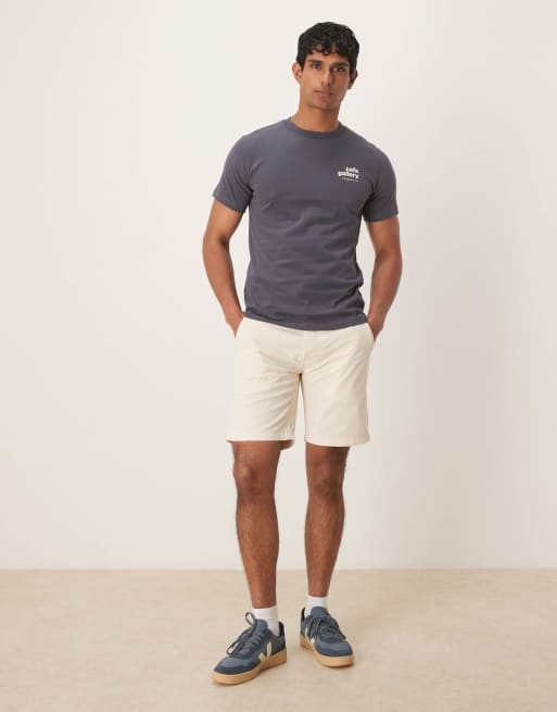 Pantalones cortos color crema Outfitters de Scalpers