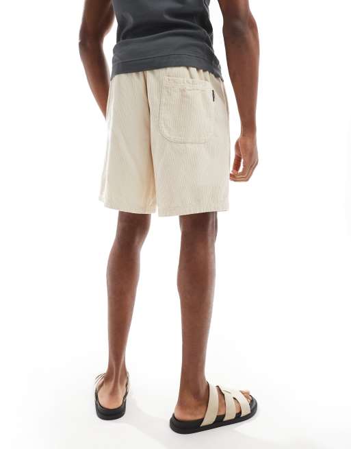 Pantalones cortos color crema sueltos de pana de Jack & Jones, 5 de 5