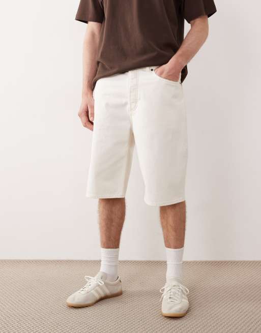 Pantalones cortos color crudo de estilo skater de HUGO Blue, 3 de 5