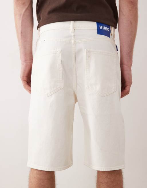 Pantalones cortos color crudo de estilo skater de HUGO Blue, 5 de 5