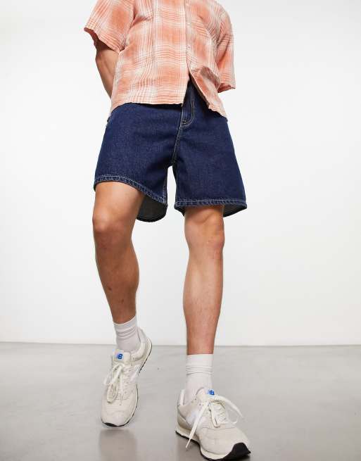 Pantalones cortos color oscuro piedra de corte holgado retro Roan de Dr Denim