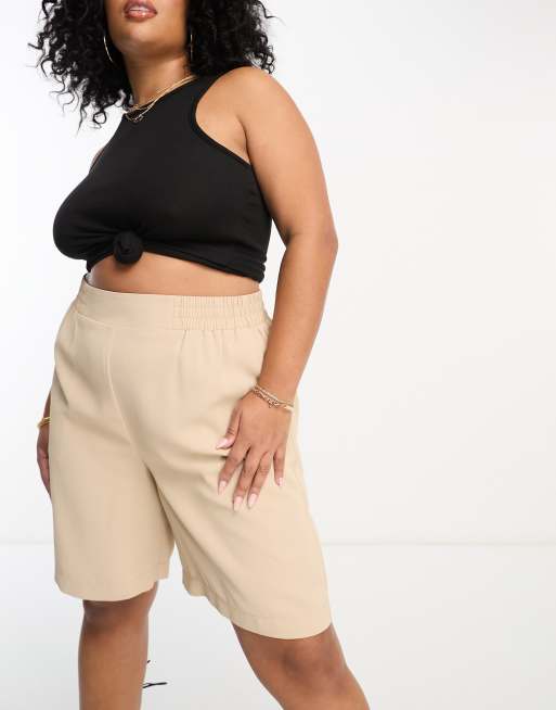Pantalones cortos color piedra de Yours