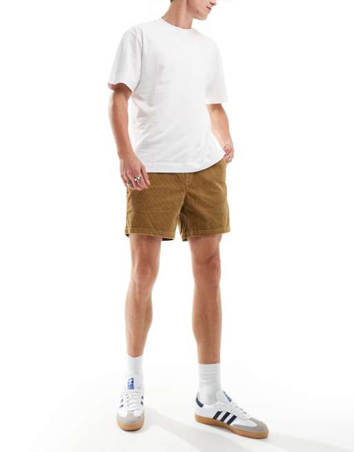 Pantalones cortos color tostado de corte clásico con logo distintivo de pana Prepsters de Polo Ralph Lauren