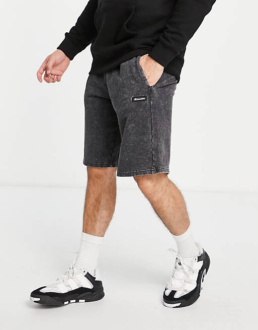 Hombre Pantalones cortos | Pantalones cortos con lavado negro de Champion - UA12741