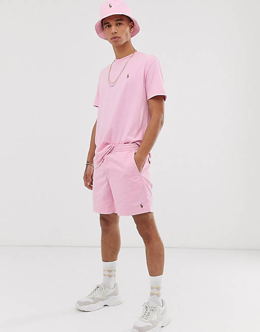 mucho Absoluto Problema Pantalones cortos con logo de jugador en rosa claro exclusivos en ASOS de  Polo Ralph Lauren | ASOS