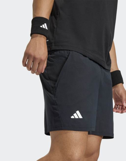 Pantalones cortos de 5" negros Tennis Ergo de adidas Performance, 4 de 4