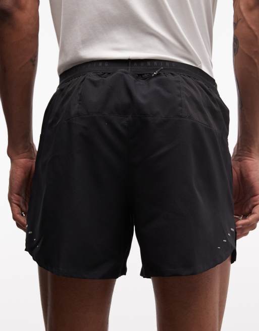 Pantalones cortos de 5 pulgadas negros Stride Dri-FIT de Nike Running, 5 de 5