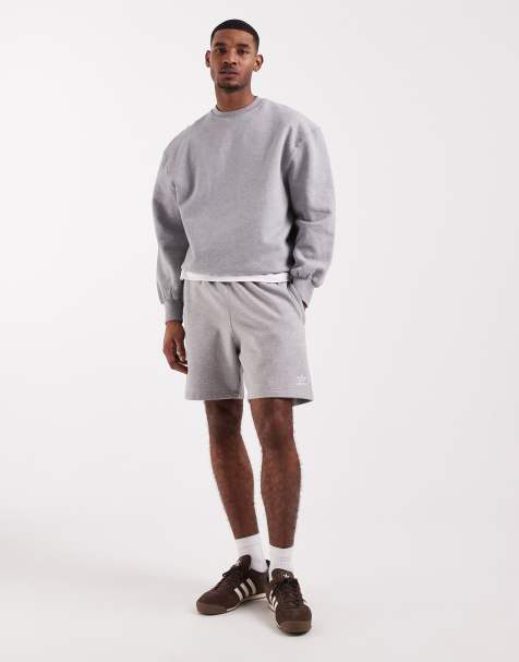 Pantalones cortos de 7" gris medio básicos Trefoil Essentials de adidas Originals - view 1
