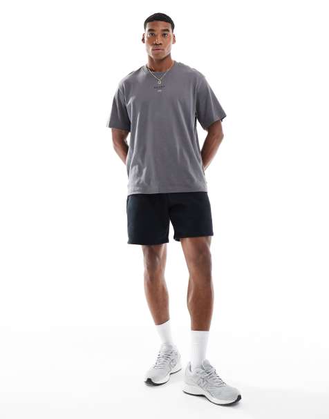 Pantalones cortos de 8" negros de felpa Icon de Hollister - view 1