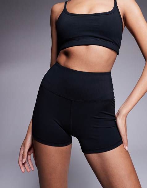 Pantalones cortos de 8 cm negros ajustados de tejido suave de secado rápido Icon de 4505 - view 1