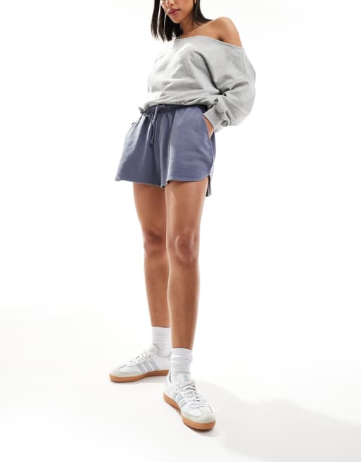 Pantalones cortos de chándal azul lavado deportivos de ASOS DESIGN, 5 de 5