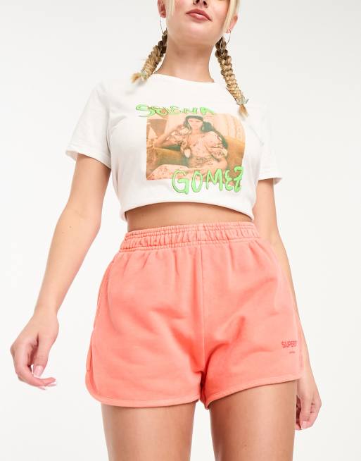 Pantalones cortos de chándal color coral Code Core Sport de Superdry
