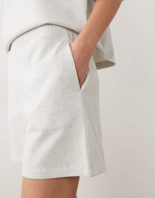 Pantalones cortos de chándal gris claro melange de JDY (parte de un conjunto), 3 de 5