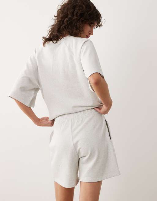 Pantalones cortos de chándal gris claro melange de JDY (parte de un conjunto), 5 de 5