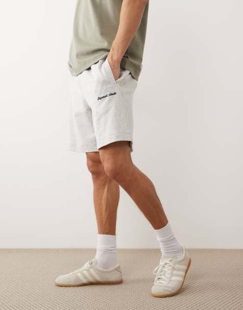 Pantalones cortos de chándal grises con logo de Jack & Jones Originals - view 1