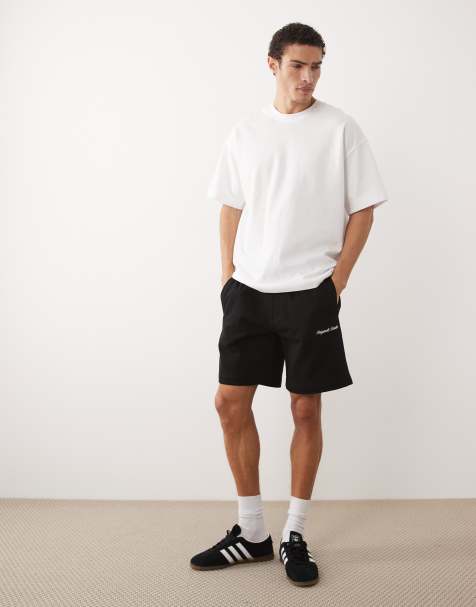 Pantalones cortos de chándal negros con logo de Jack & Jones Originals - view 1