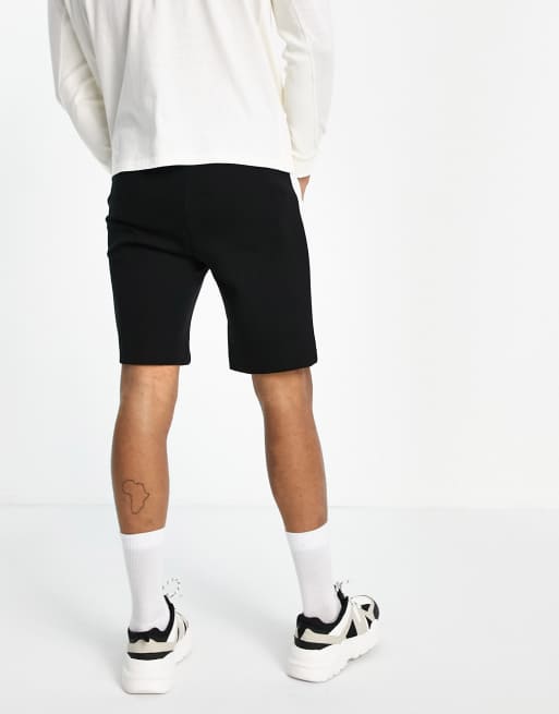 Pantalones cortos de chándal negros con panel lateral en contraste y logo Headlo Batch de BOSS Athleisure, 2 de 4