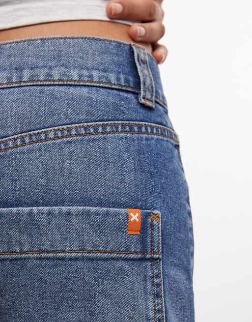Pantalones cortos de corte skater alargado con lavado medio de COLLUSION, 3 de 5