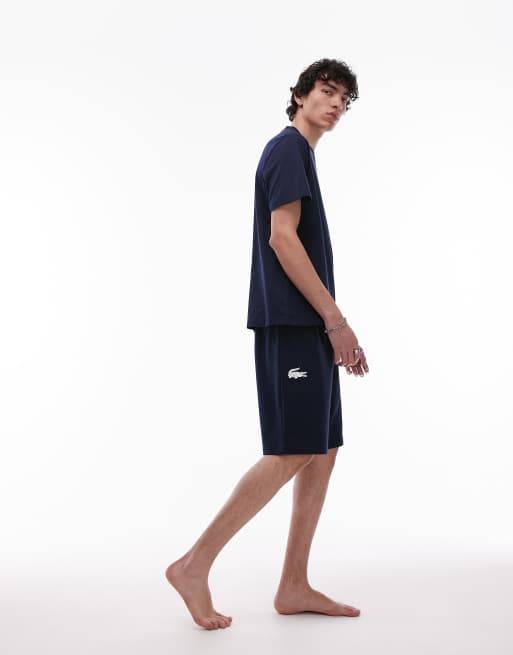 Pantalones cortos de estar por casa azul marino de Lacoste