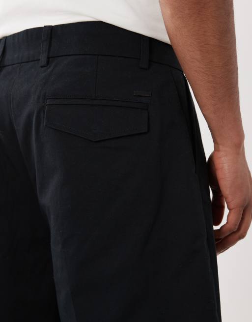 Pantalones cortos de sastre negros con pinzas de Jack & Jones, 5 de 5