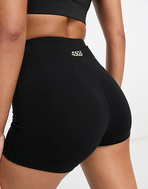 Mujer Yoga y estudio | Pantalones cortos deportivos con tacto de algodón Icon de ASOS 4505 - PU04319