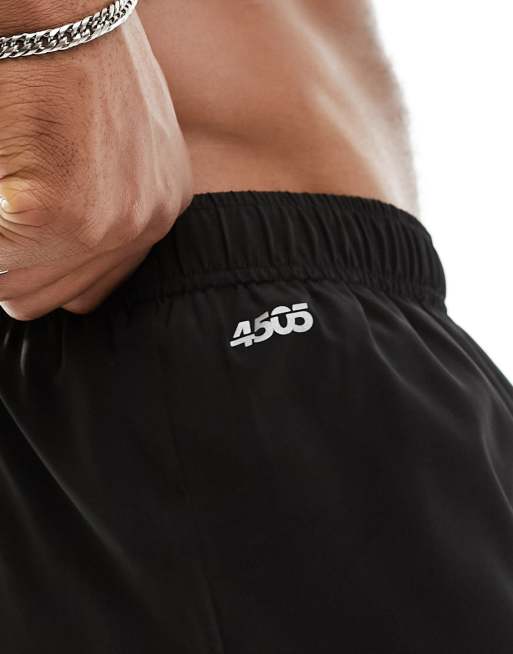 Pantalones cortos deportivos de 8 cm negros de tejido de secado rápido Icon de 4505 , 2 de 5